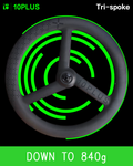 Tri-spoke Front Wheelset