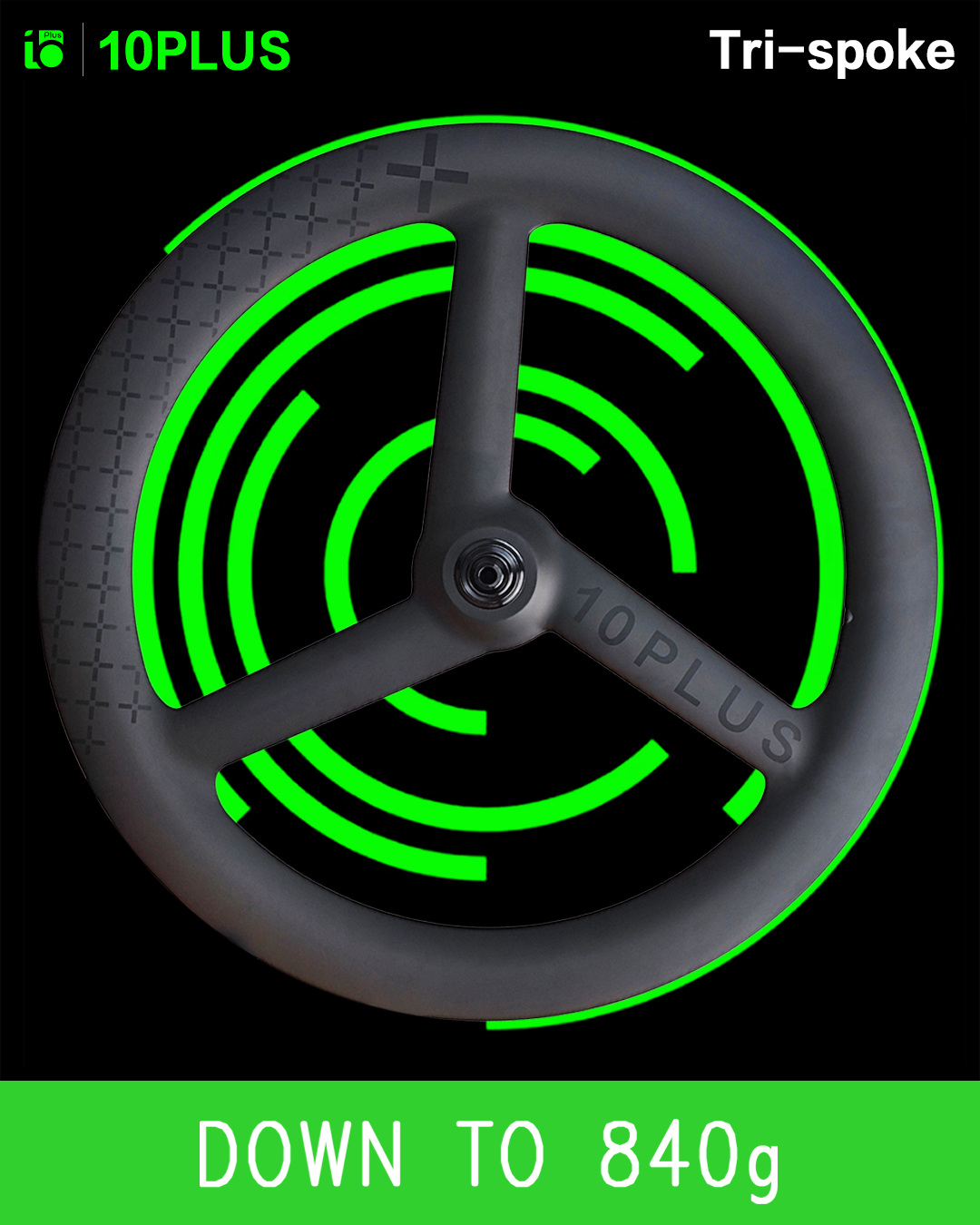 Tri-spoke Front Wheelset