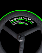 Tri-spoke Front Wheelset